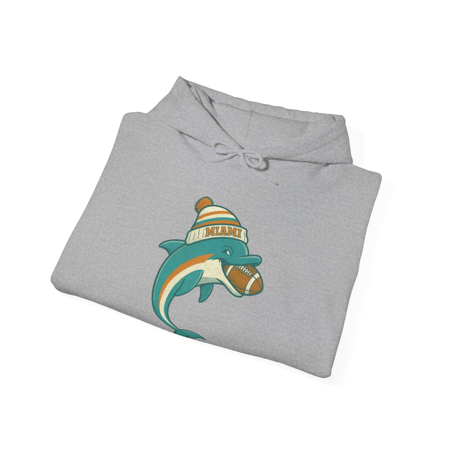 Miami Football Hoodie | Retro Vintage Design Sweatshirt For Sports Fans