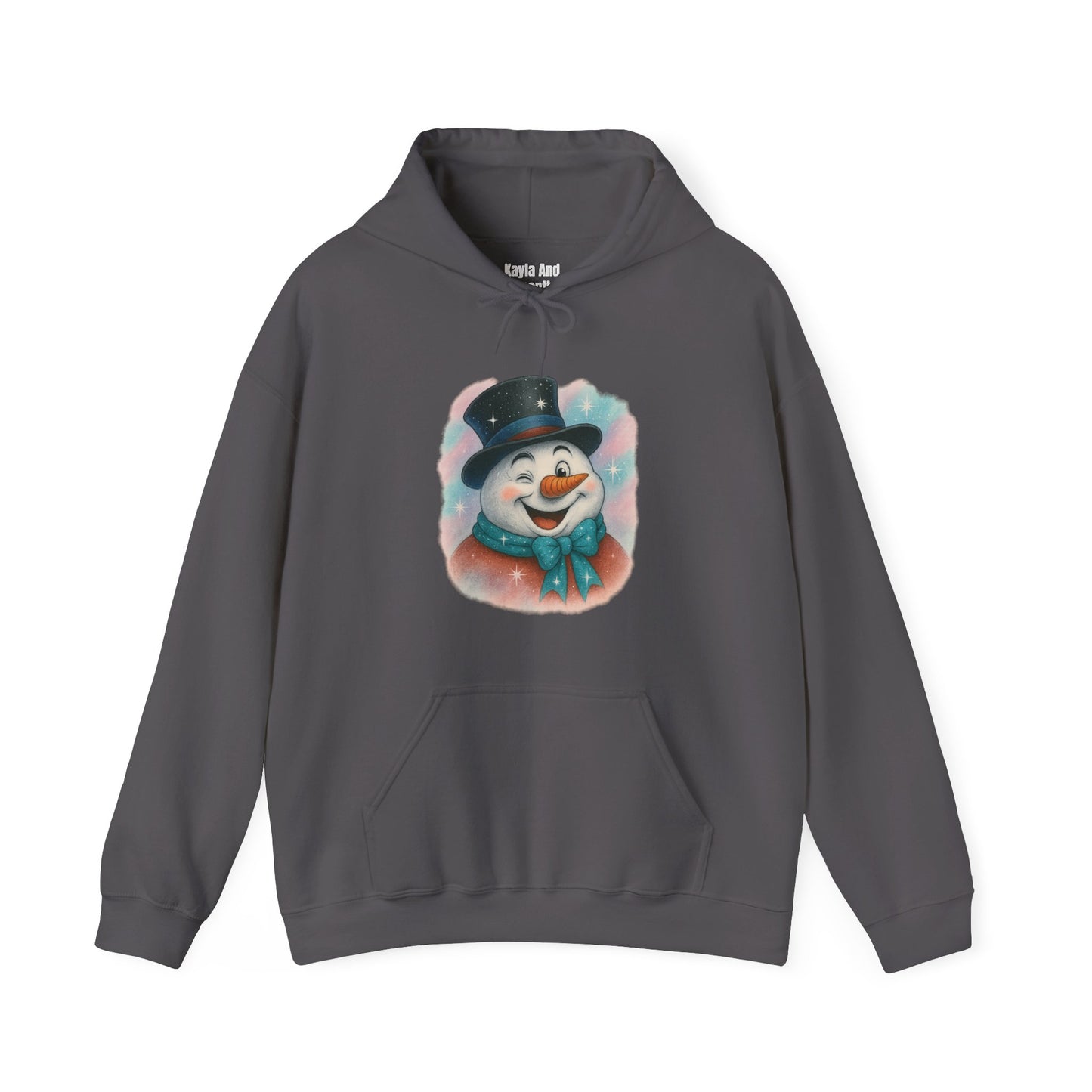 Winking Snowman Christmas Hoodie | Cute Holiday Sweater