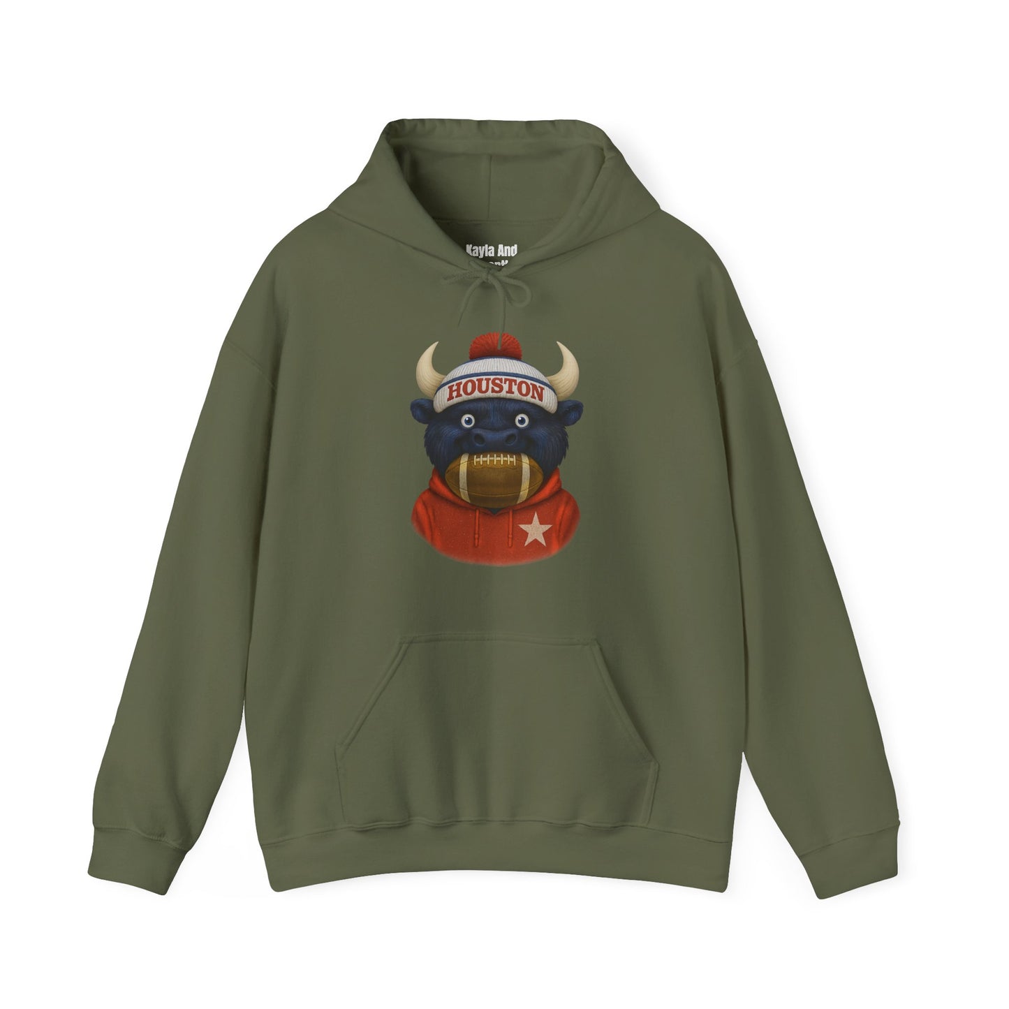 Houston Football Hoodie | Retro Vintage Design Sweatshirt For Sports Fans