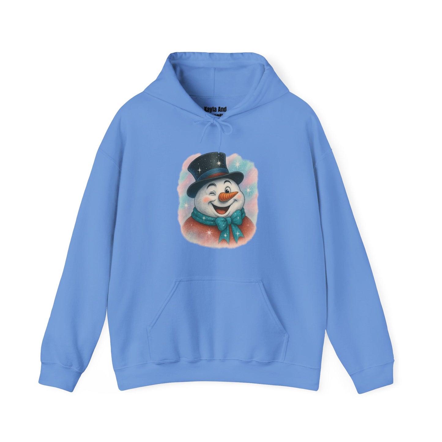 Winking Snowman Christmas Hoodie | Cute Holiday Sweater