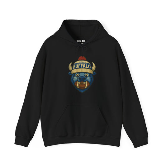 Buffalo Football Hoodie | Retro Vintage Design Sweatshirt For Sports Fans