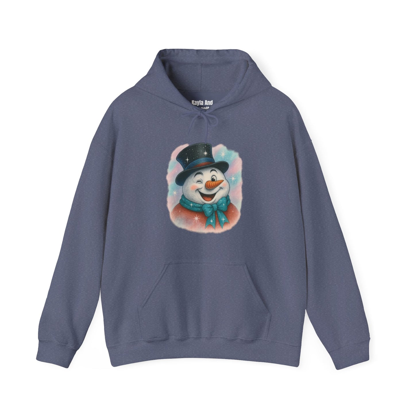 Winking Snowman Christmas Hoodie | Cute Holiday Sweater