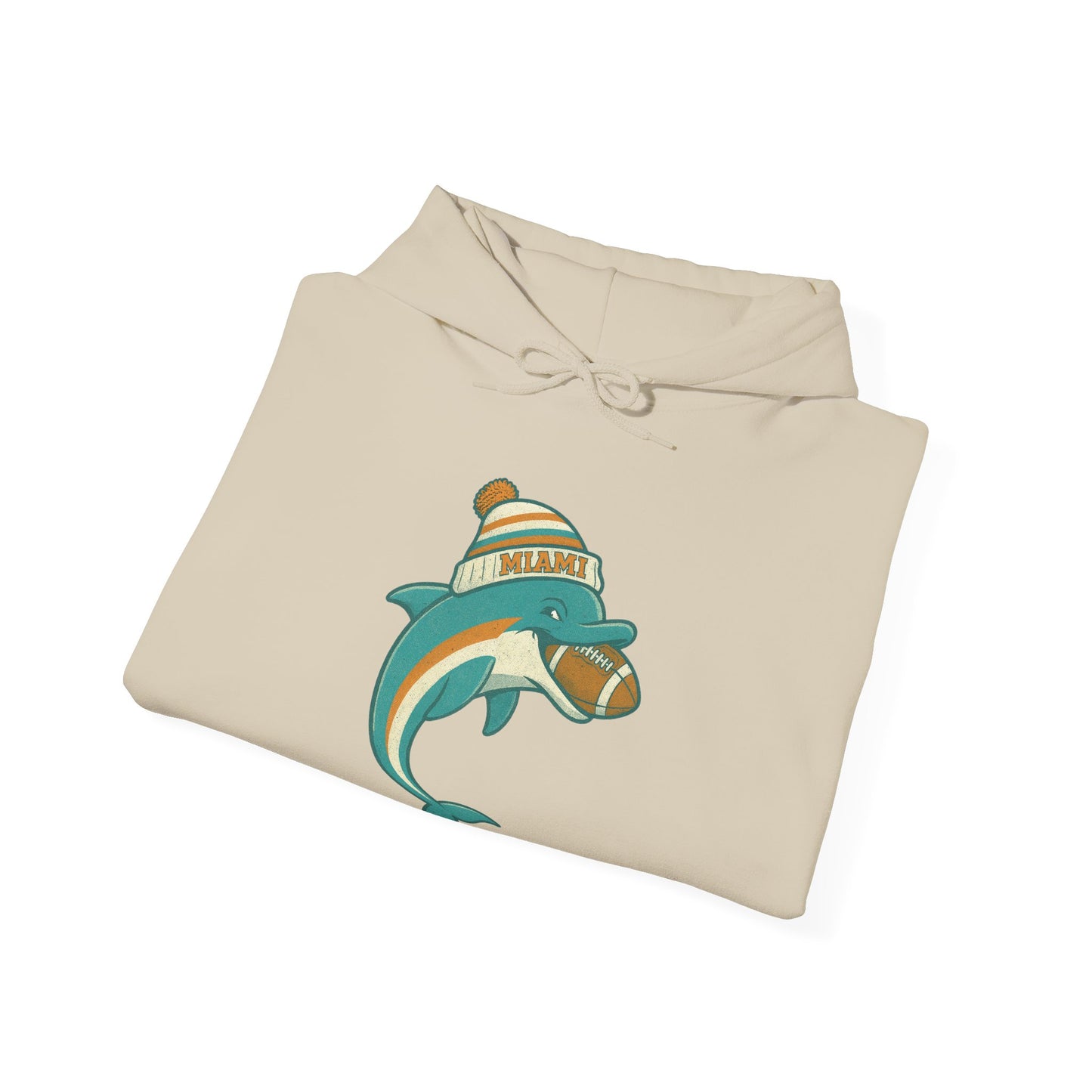 Miami Football Hoodie | Retro Vintage Design Sweatshirt For Sports Fans