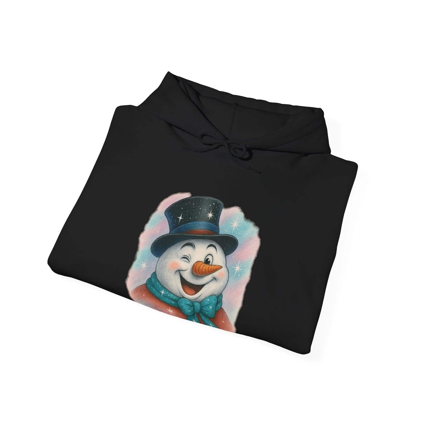 Winking Snowman Christmas Hoodie | Cute Holiday Sweater
