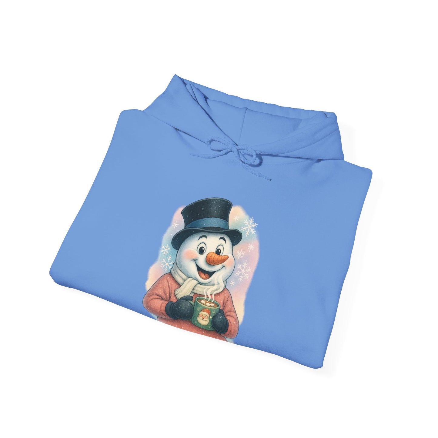 Cozy Winter Snowman Hoodie | Coffee and Cocoa Lover Pullover