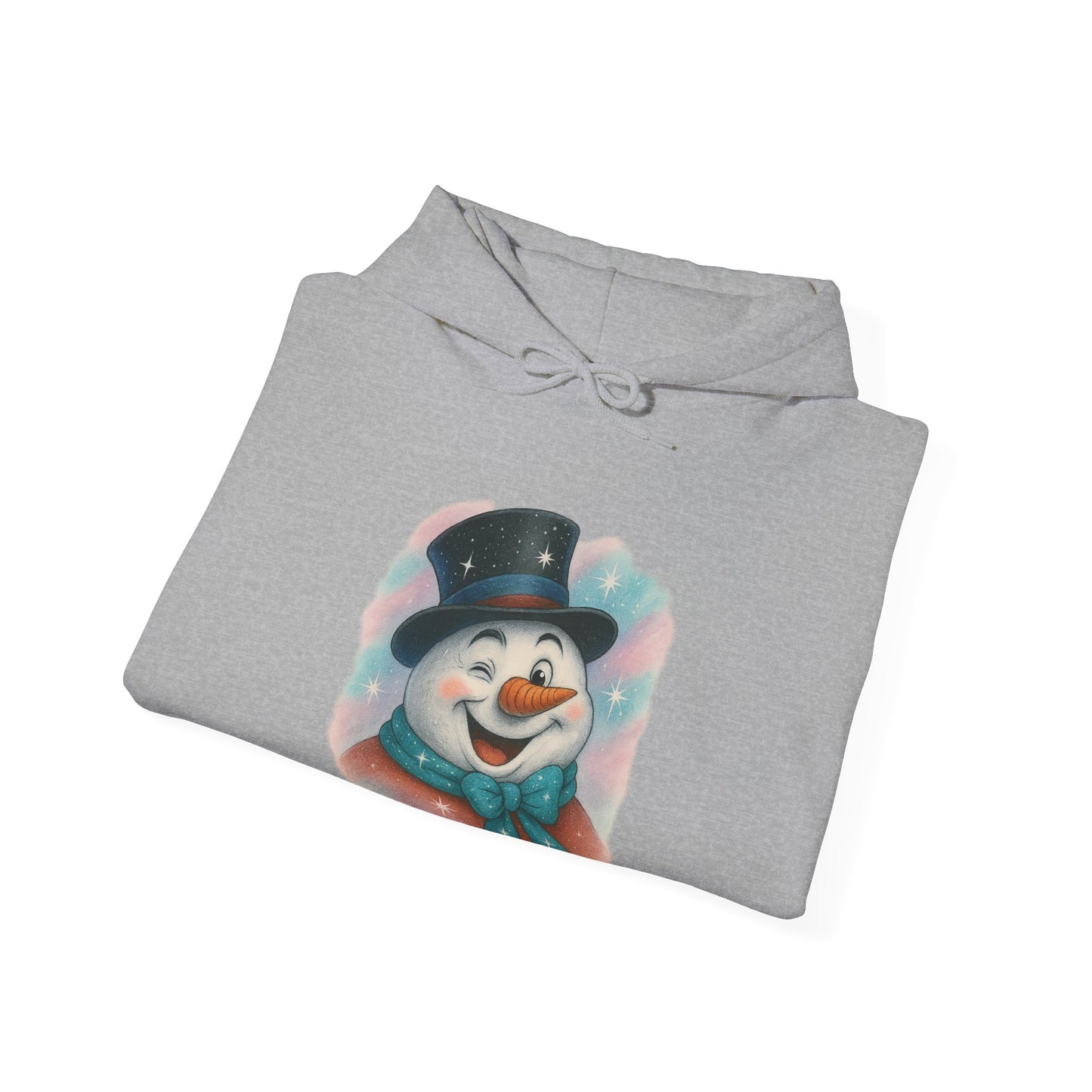 Winking Snowman Christmas Hoodie | Cute Holiday Sweater