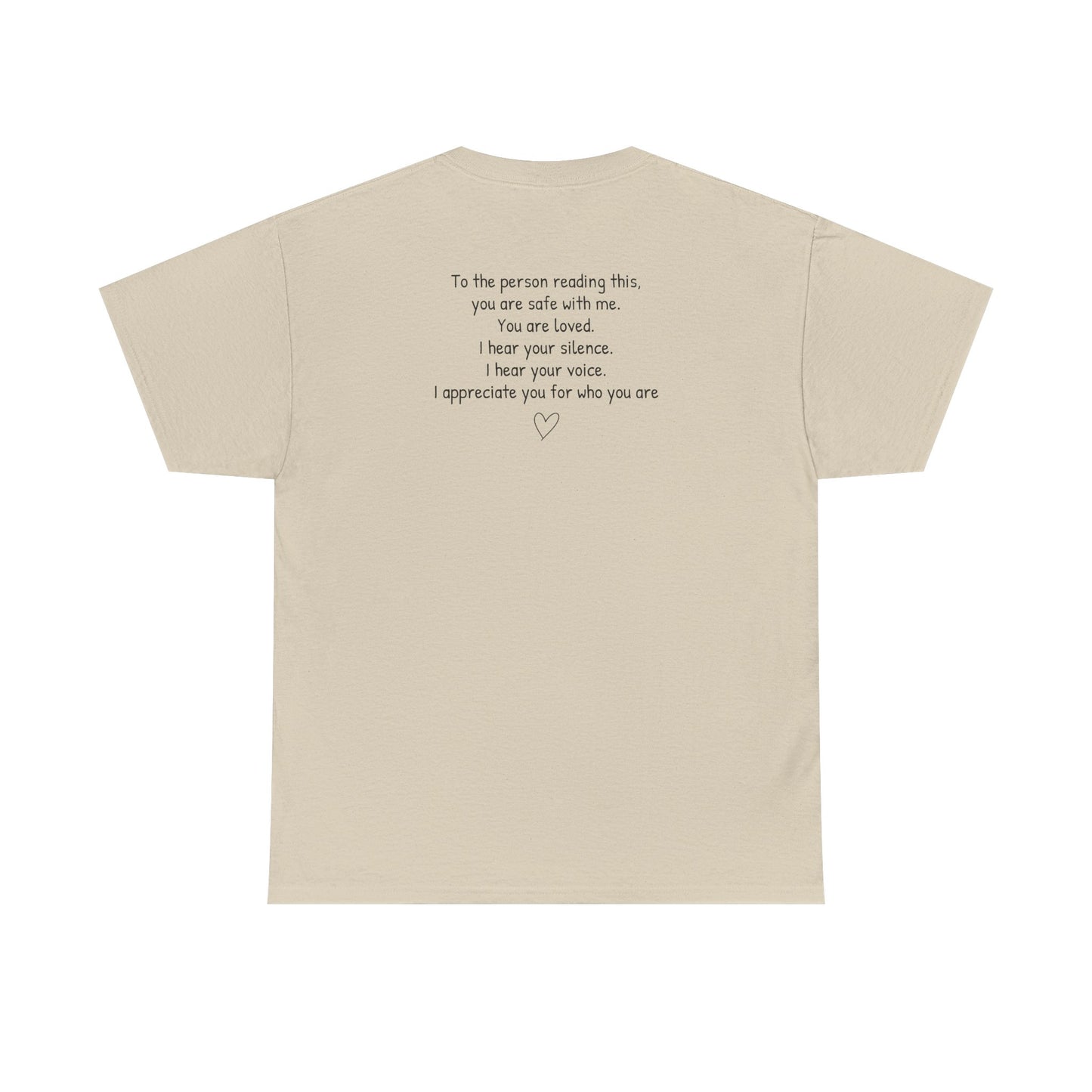SAFE PLACE T-shirt – “You Are Safe With Me” Mental Health Tee