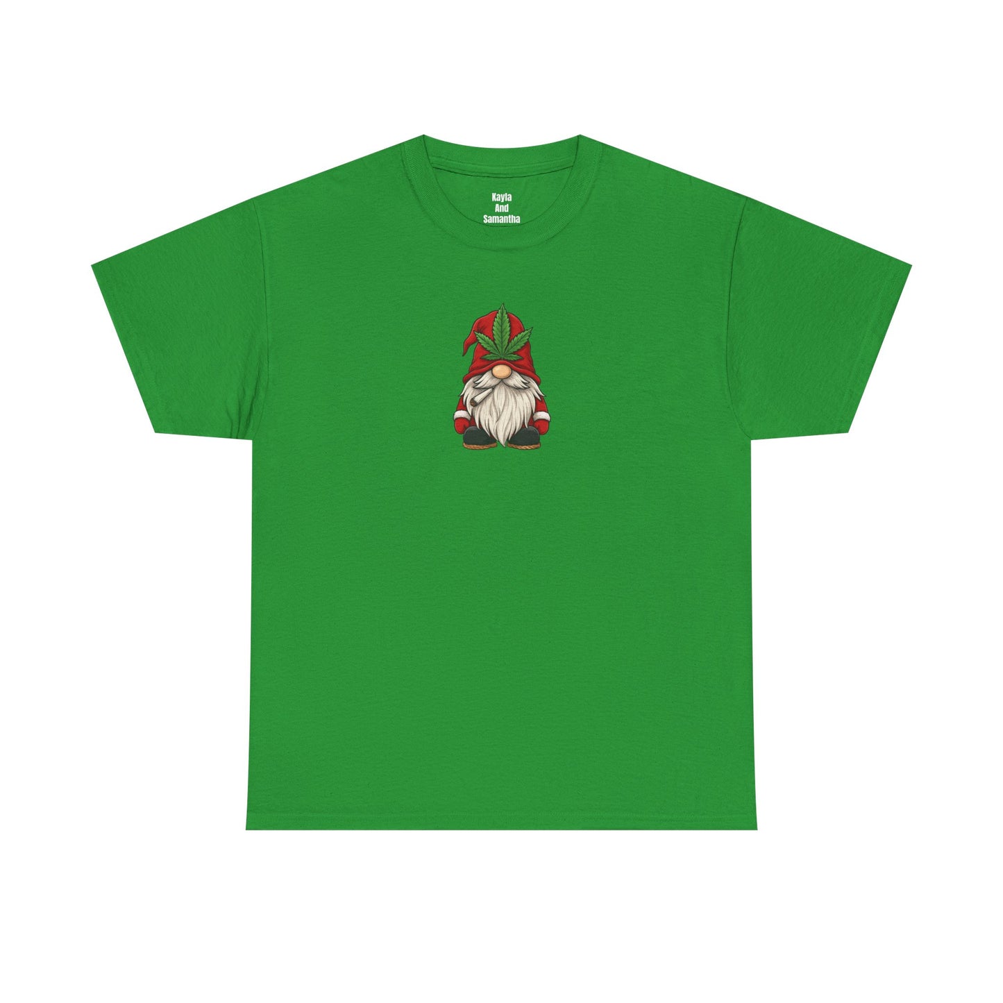 Stoney Christmas Gnome T-Shirt | Funny Cannabis Leaf Santa Hat Holiday Apparel