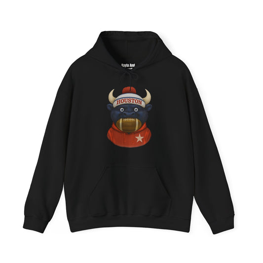 Houston Football Hoodie | Retro Vintage Design Sweatshirt For Sports Fans
