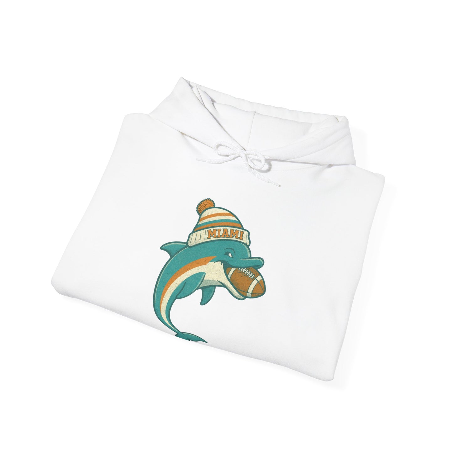 Miami Football Hoodie | Retro Vintage Design Sweatshirt For Sports Fans