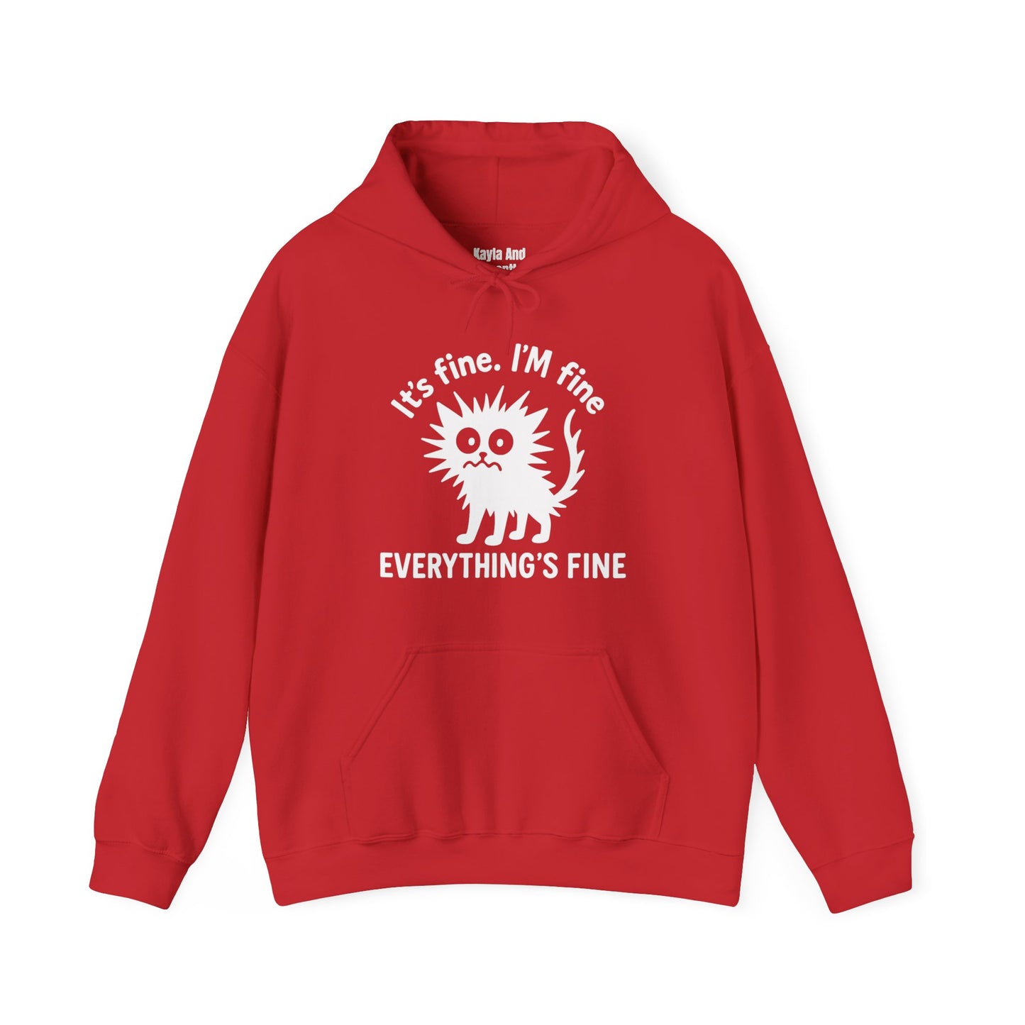 Stressed Cat Hoodie | It's Fine. I'm Fine. Everything's Fine Sweatshirt