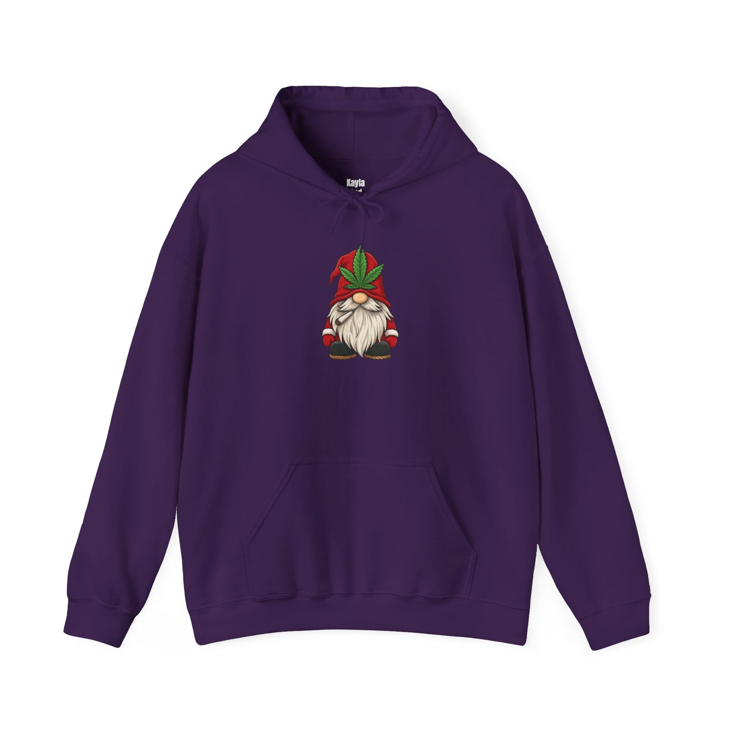 Stoney Christmas Gnome Hoodie | Funny Cannabis Leaf Santa Hat Holiday Apparel