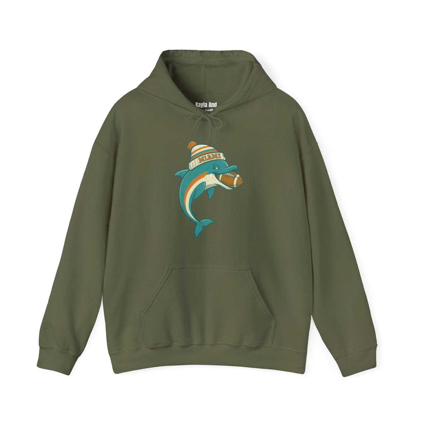 Miami Football Hoodie | Retro Vintage Design Sweatshirt For Sports Fans