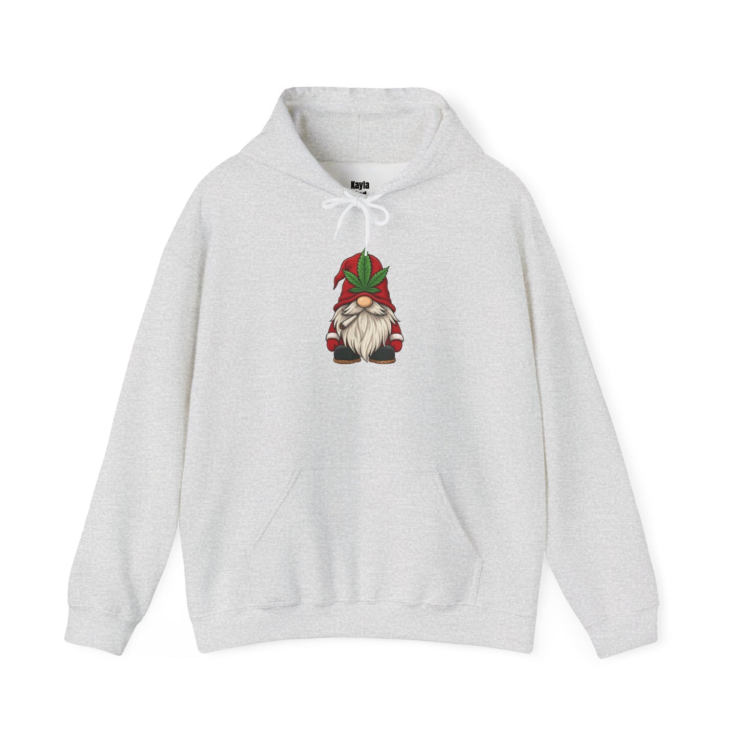 Stoney Christmas Gnome Hoodie | Funny Cannabis Leaf Santa Hat Holiday Apparel
