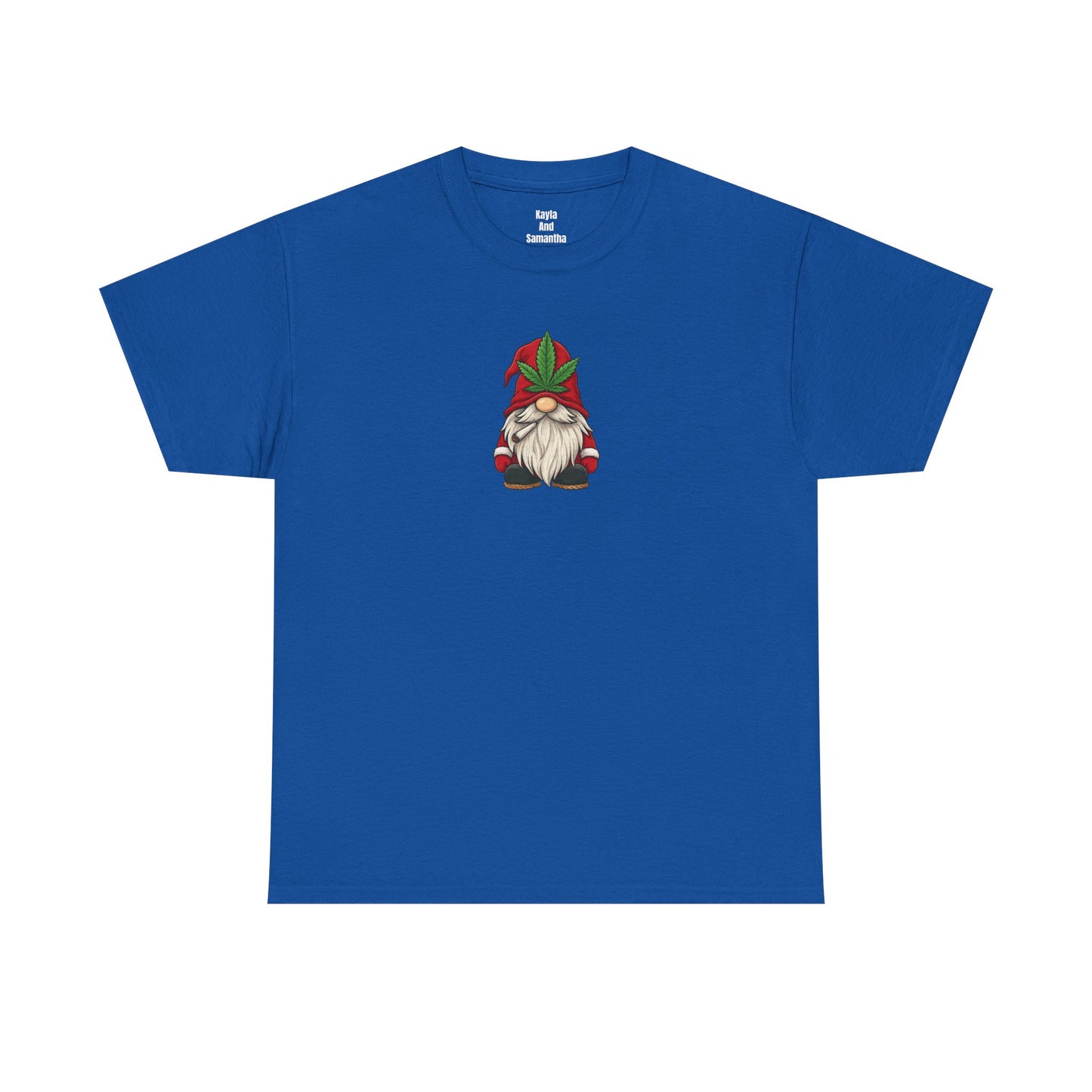 Stoney Christmas Gnome T-Shirt | Funny Cannabis Leaf Santa Hat Holiday Apparel