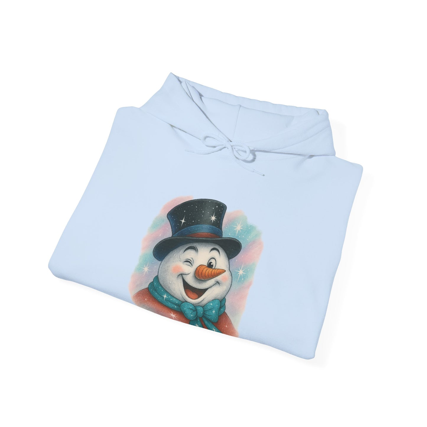 Winking Snowman Christmas Hoodie | Cute Holiday Sweater