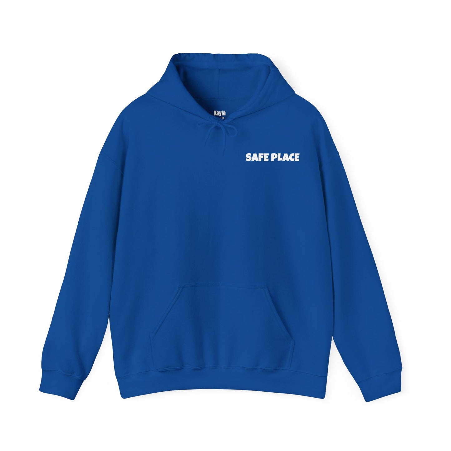 SAFE PLACE Hoodie – “To the person reading this, you are safe with me” Mental Health Sweatshirt