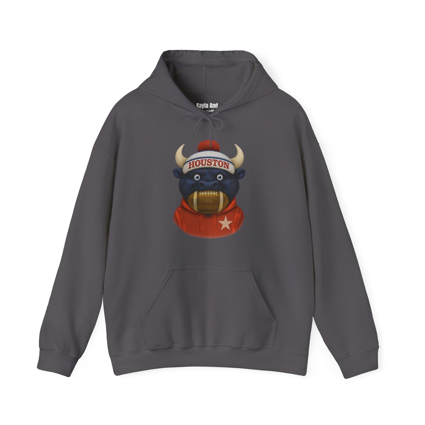 Houston Football Hoodie | Retro Vintage Design Sweatshirt For Sports Fans
