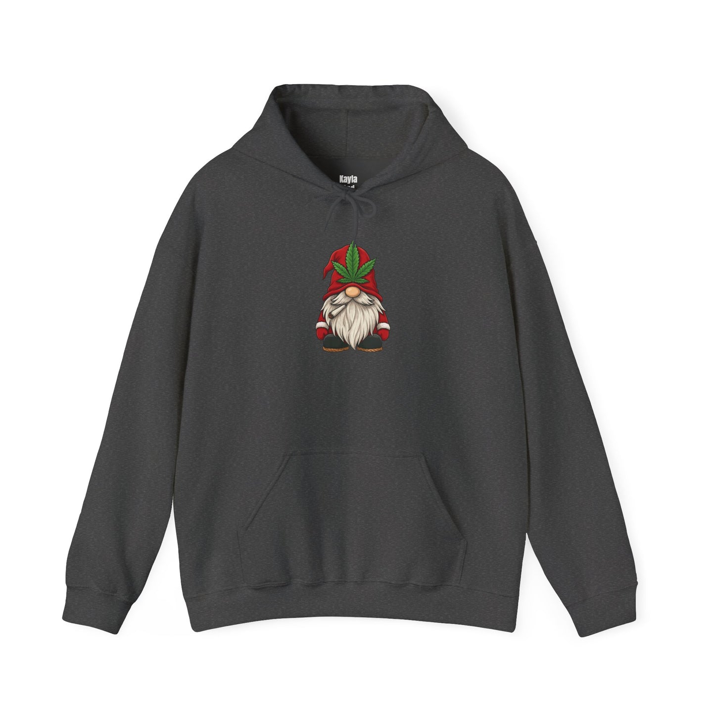 Stoney Christmas Gnome Hoodie | Funny Cannabis Leaf Santa Hat Holiday Apparel