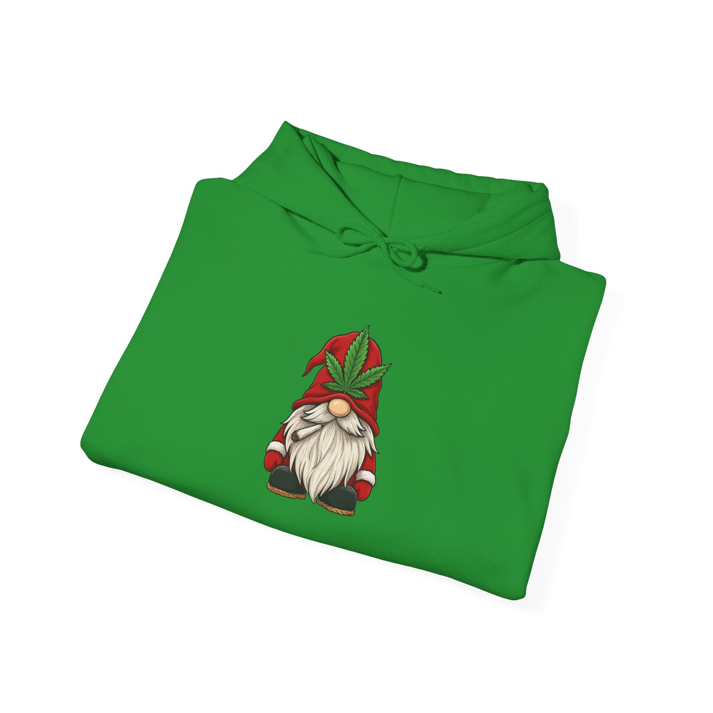 Stoney Christmas Gnome Hoodie | Funny Cannabis Leaf Santa Hat Holiday Apparel