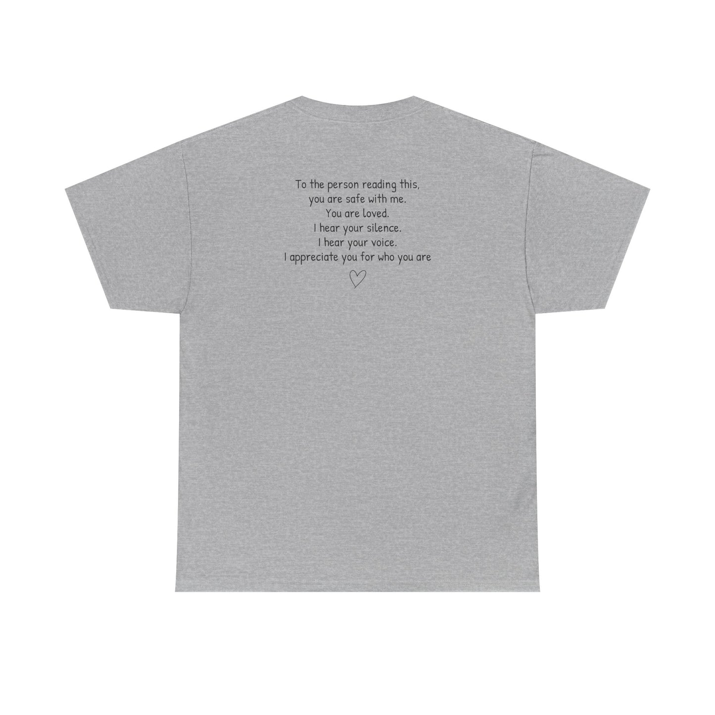 SAFE PLACE T-shirt – “You Are Safe With Me” Mental Health Tee