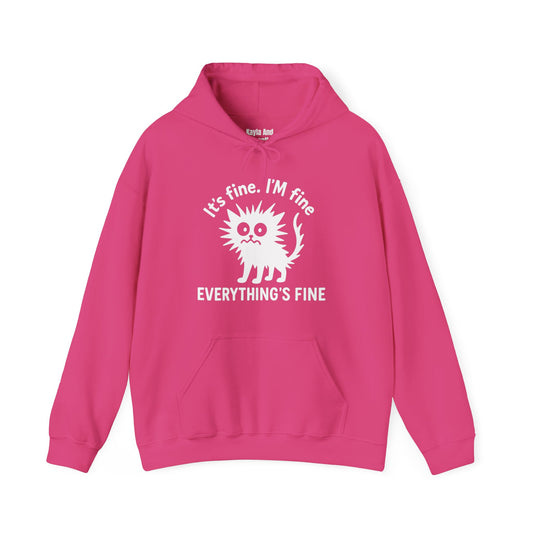 Stressed Cat Hoodie | It's Fine. I'm Fine. Everything's Fine Sweatshirt