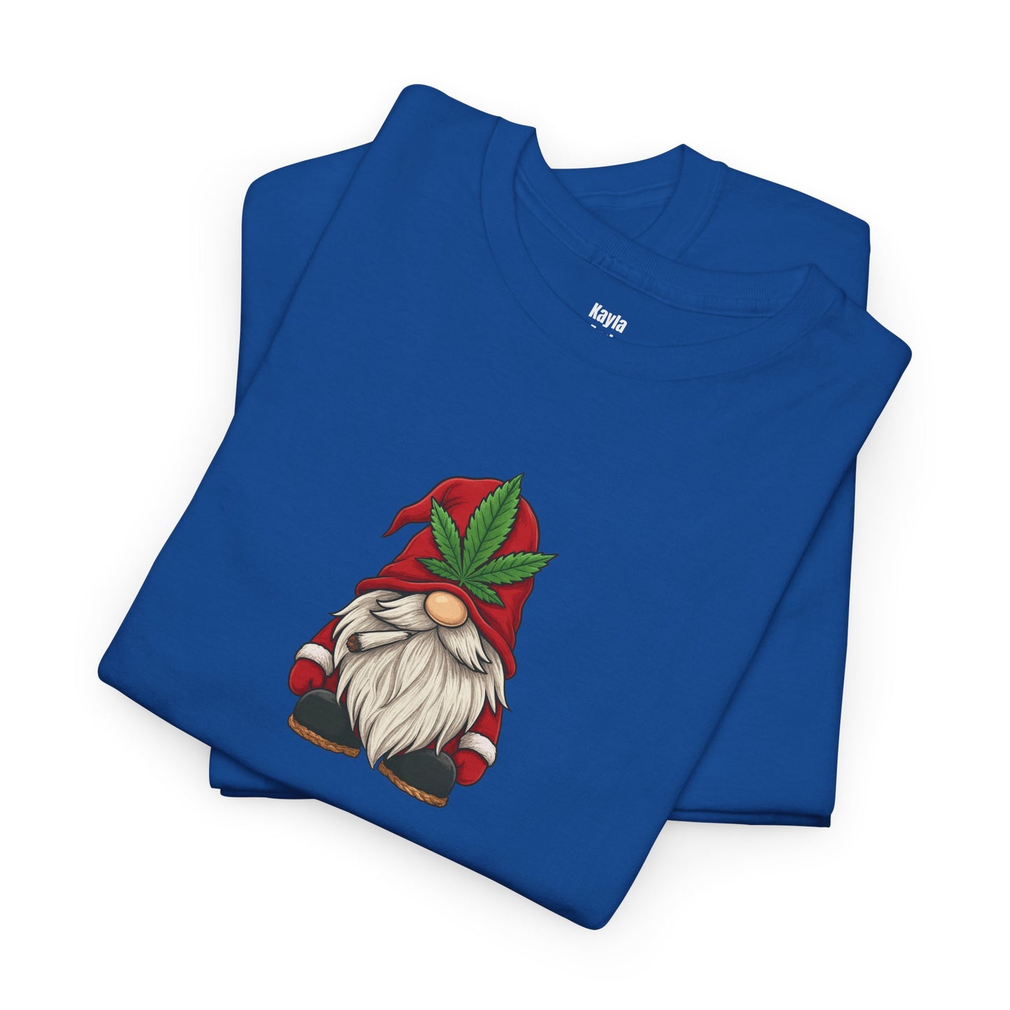 Stoney Christmas Gnome T-Shirt | Funny Cannabis Leaf Santa Hat Holiday Apparel