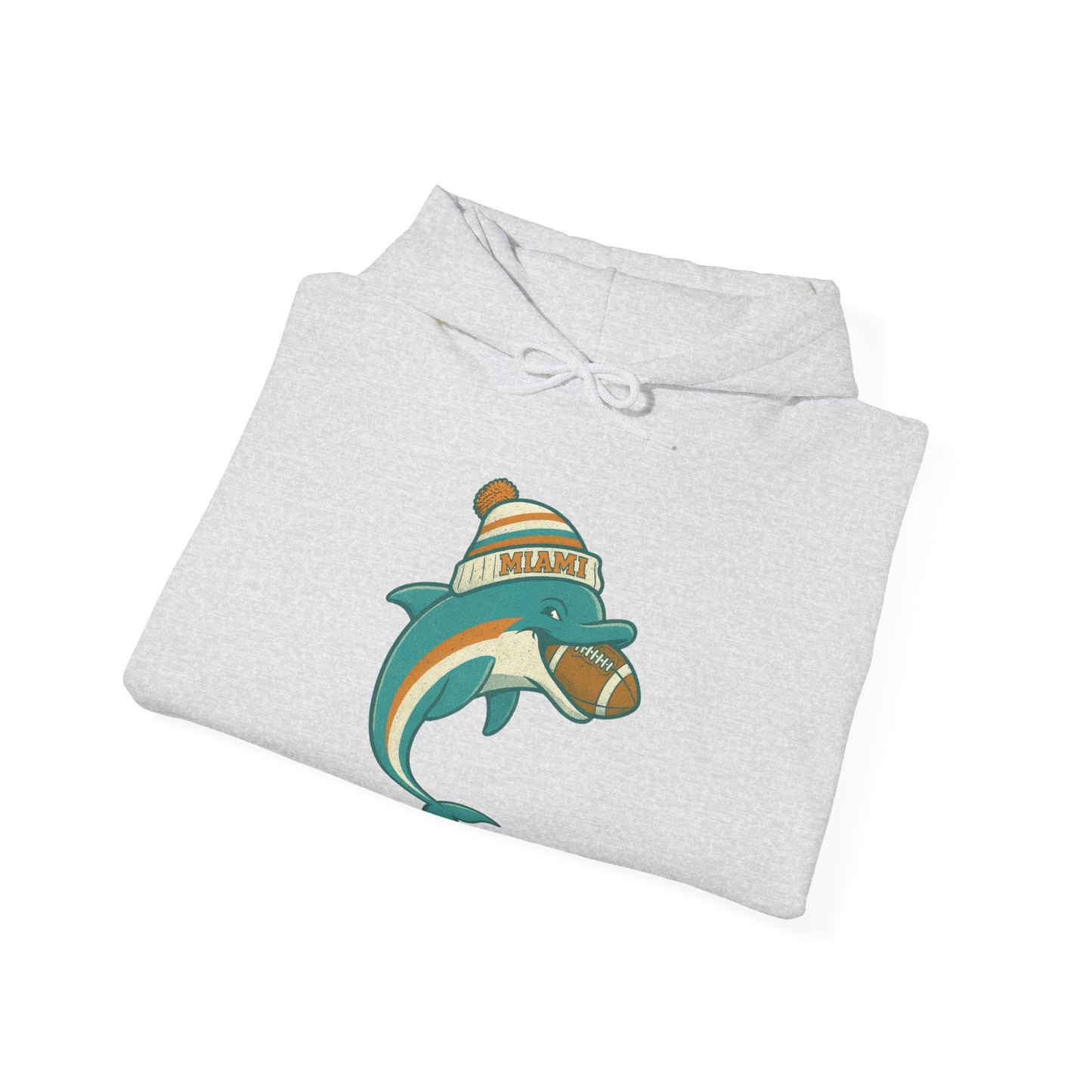 Miami Football Hoodie | Retro Vintage Design Sweatshirt For Sports Fans