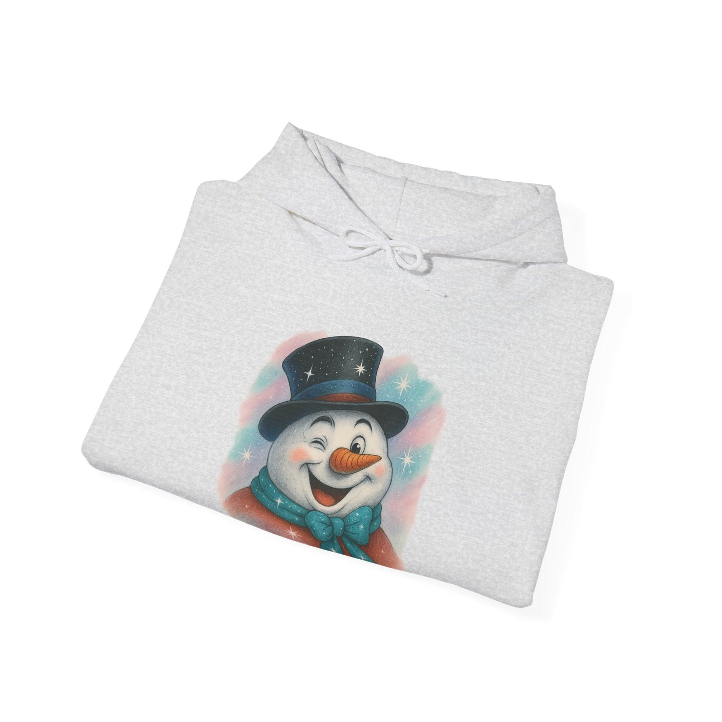 Winking Snowman Christmas Hoodie | Cute Holiday Sweater