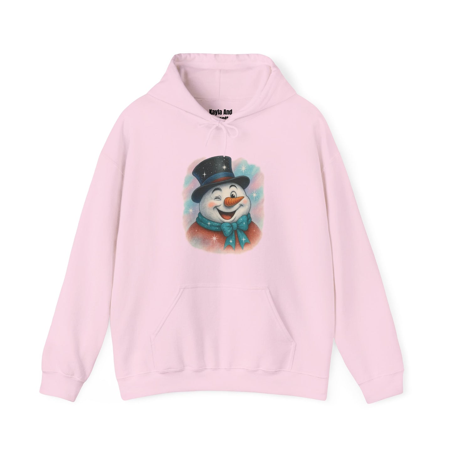 Winking Snowman Christmas Hoodie | Cute Holiday Sweater