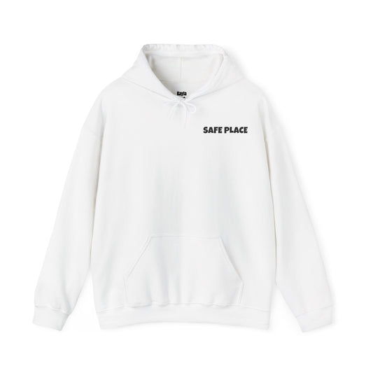 SAFE PLACE Hoodie – “To the person reading this, you are safe with me” Mental Health Sweatshirt