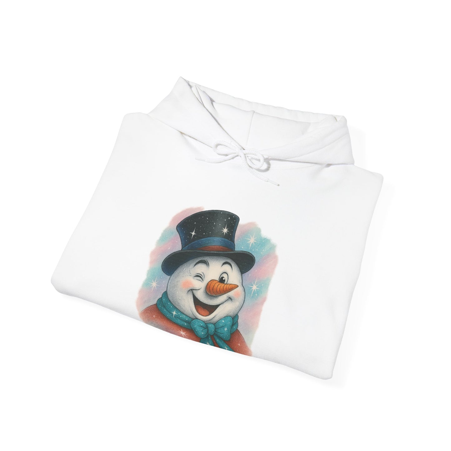 Winking Snowman Christmas Hoodie | Cute Holiday Sweater