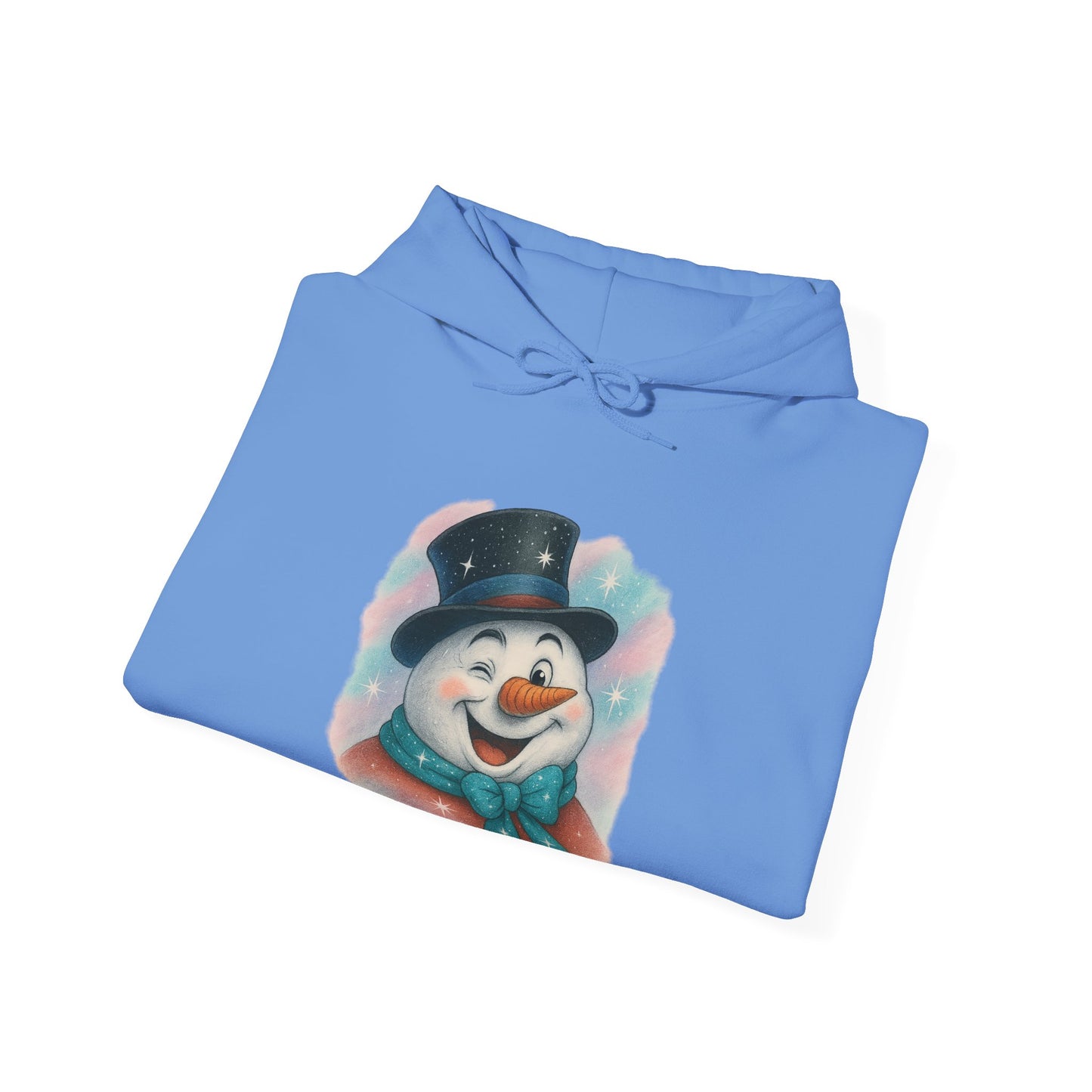 Winking Snowman Christmas Hoodie | Cute Holiday Sweater