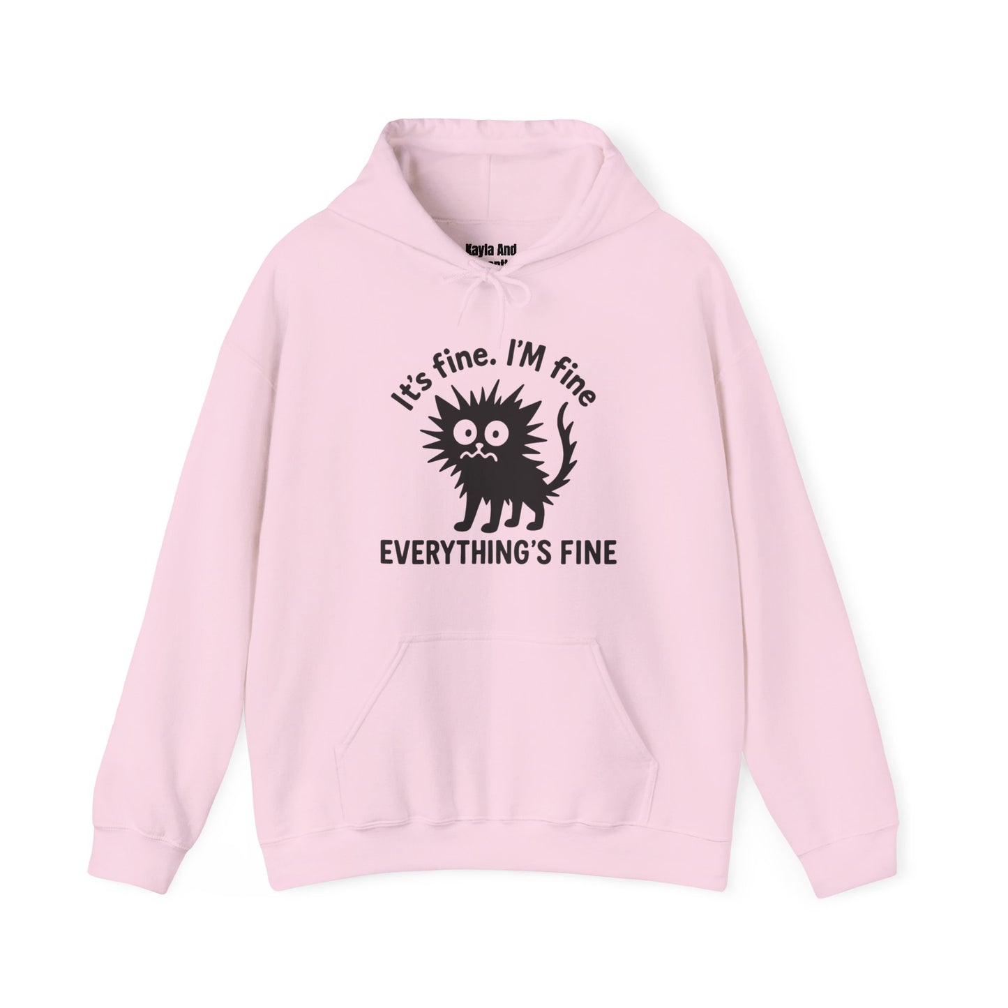 Stressed Cat Hoodie | It's Fine. I'm Fine. Everything's Fine Sweatshirt