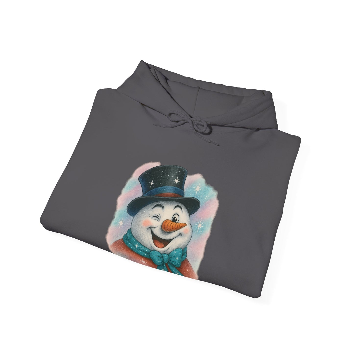 Winking Snowman Christmas Hoodie | Cute Holiday Sweater