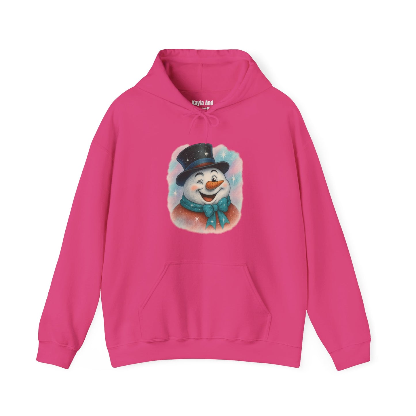 Winking Snowman Christmas Hoodie | Cute Holiday Sweater