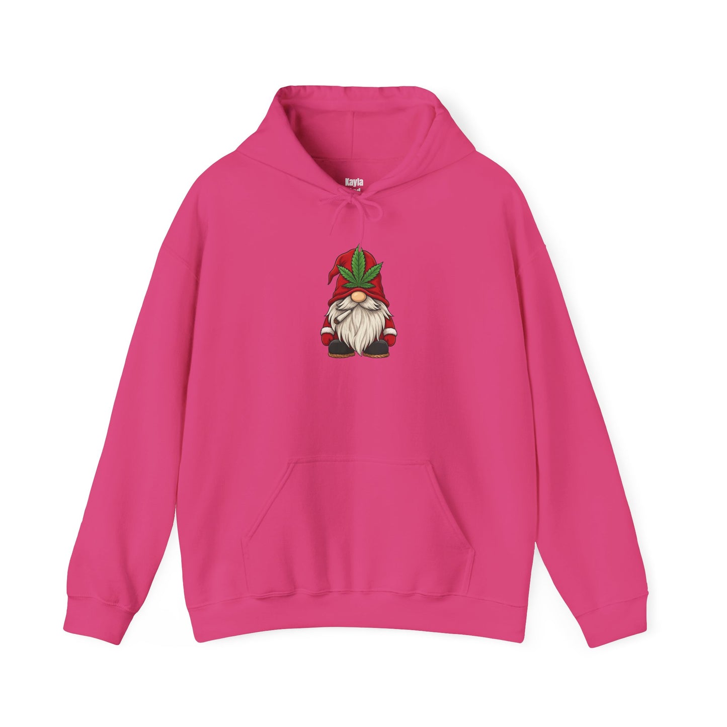 Stoney Christmas Gnome Hoodie | Funny Cannabis Leaf Santa Hat Holiday Apparel