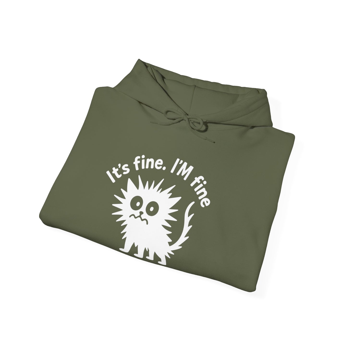 Stressed Cat Hoodie | It's Fine. I'm Fine. Everything's Fine Sweatshirt