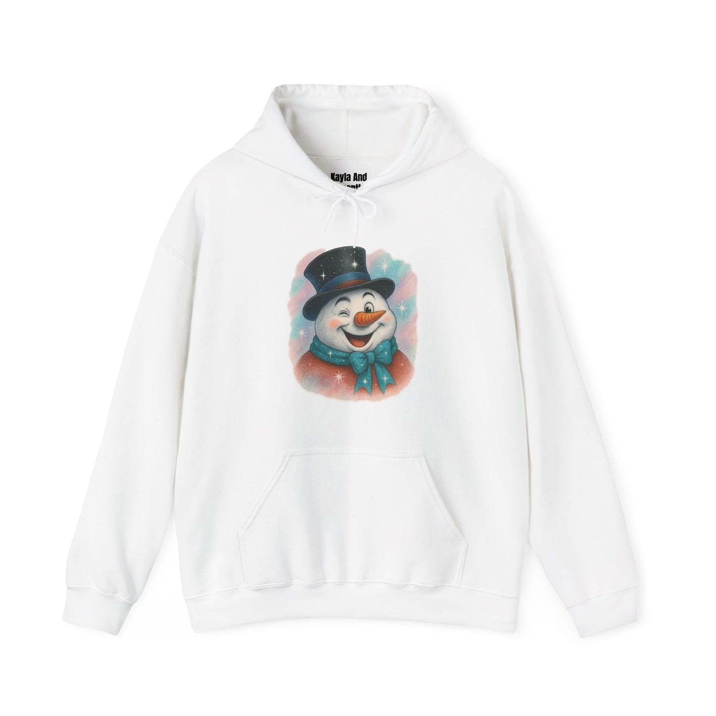 Winking Snowman Christmas Hoodie | Cute Holiday Sweater