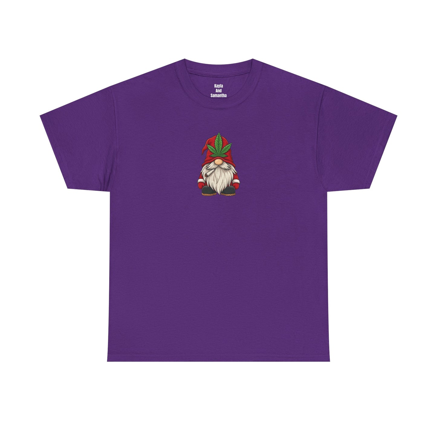 Stoney Christmas Gnome T-Shirt | Funny Cannabis Leaf Santa Hat Holiday Apparel