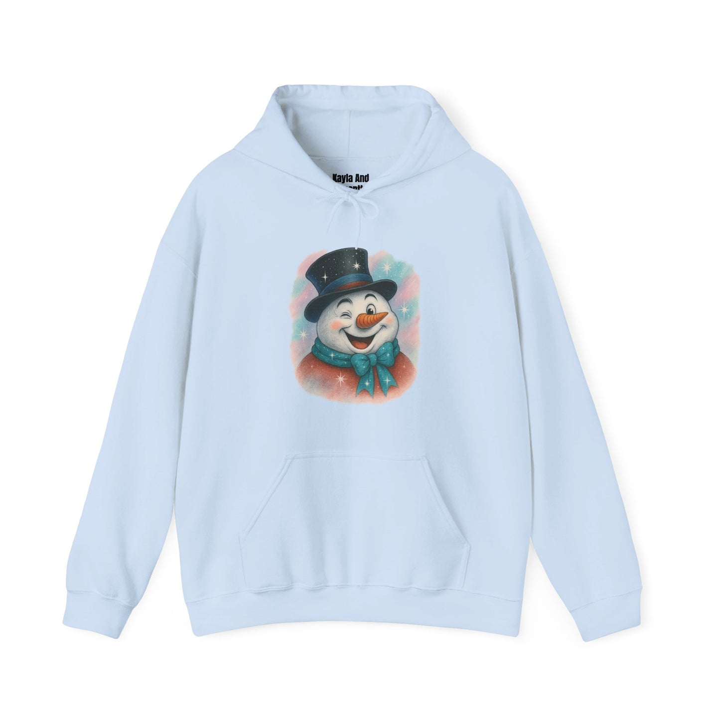 Winking Snowman Christmas Hoodie | Cute Holiday Sweater
