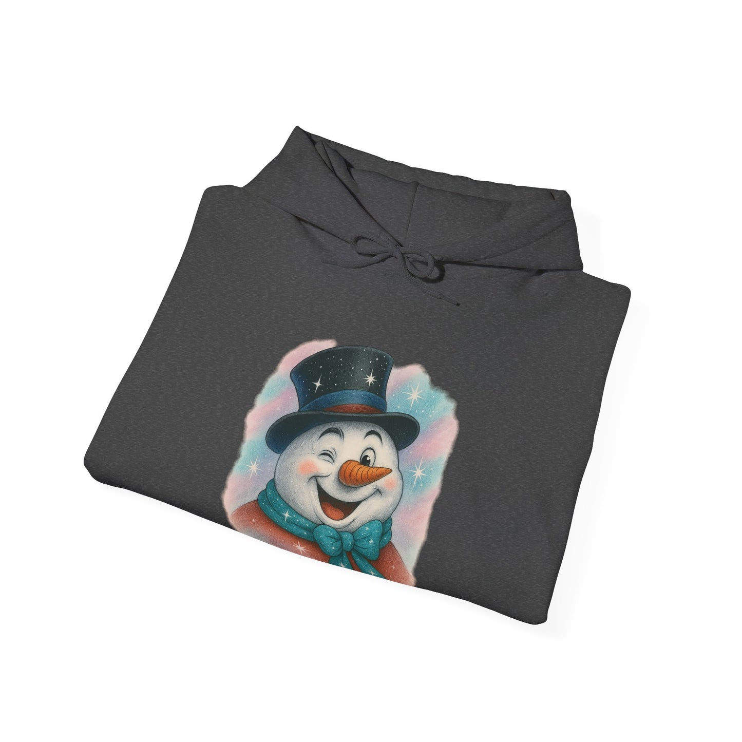 Winking Snowman Christmas Hoodie | Cute Holiday Sweater